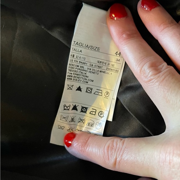 Benetton Demi Coat Mock Neck - Picture 6 of 8